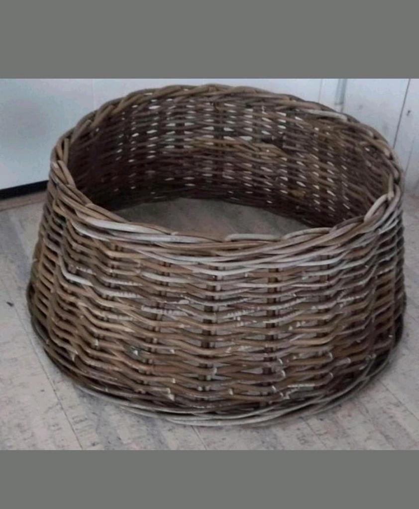 Rotan rieten wilg plantenbak ombouw mand / rand / rok 50 c, Ophalen of Verzenden, Rond