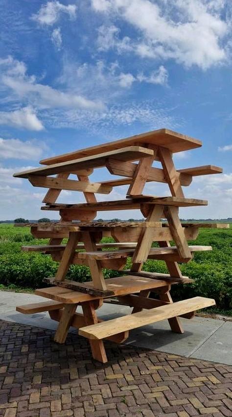 Douglas Houten Picknicktafel - Robuust en Duurzaam, Ophalen of Verzenden, Nieuw, Rechthoekig, Hout