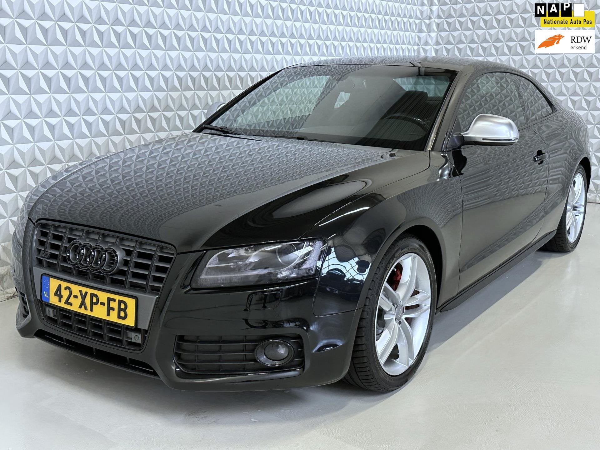 Audi S5 Coupé 4.2 FSI S5 Quattro Leer Navi Xenon PDC, Auto's, Gebruikt, 4 stoelen, Zwart, Leder