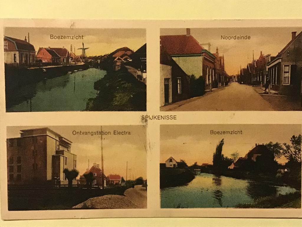 Spijkenisse 4 Luik 1925-30, Verzamelen, Verzenden, 1920 tot 1940, Gelopen, Zuid-Holland