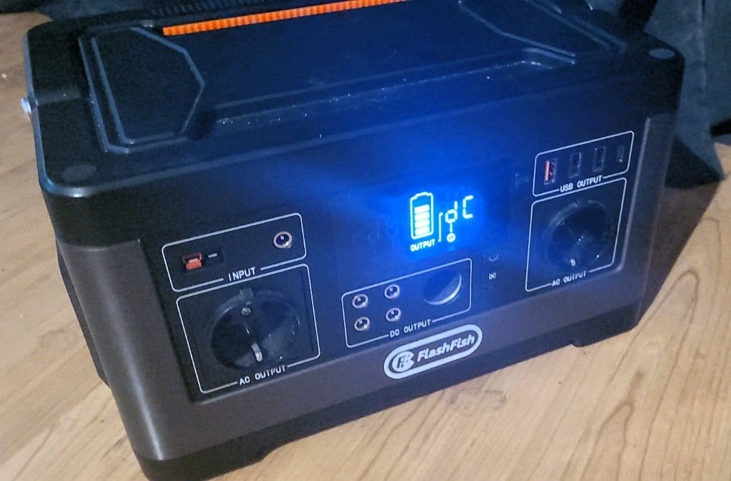 Draagbare Powerstation 500W 520Wh 230V Thuisbatterij, Ophalen of Verzenden, Zo goed als nieuw, Oplaadbaar