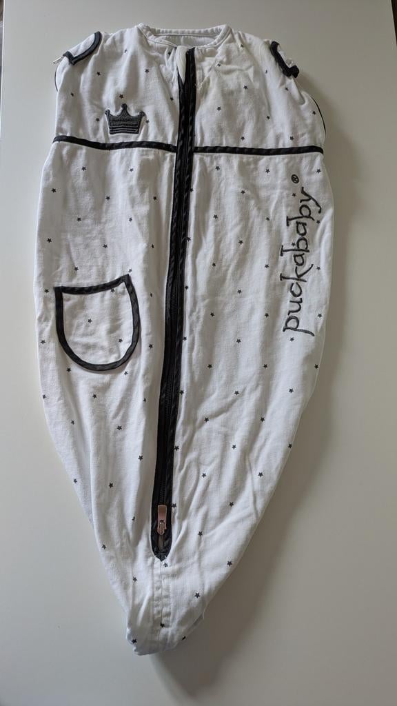 Puckababy Mini slaapzak wit met sterren (3-6 maanden), Kinderen en Baby's, Ophalen of Verzenden, Gebruikt, Minder dan 70 cm, Slaapzak