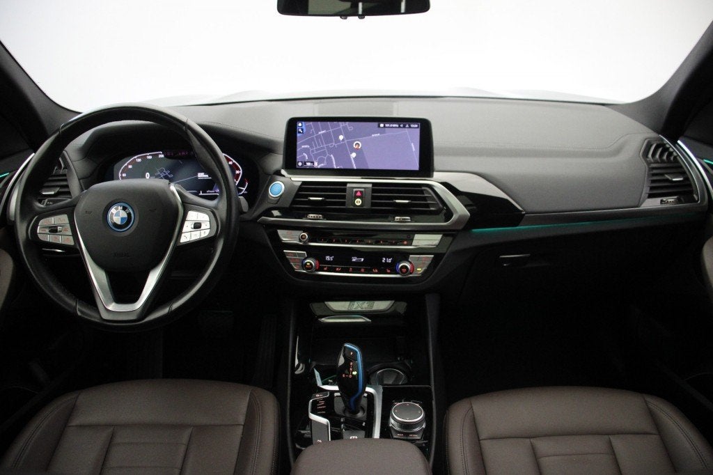 Bmw IX3 Executive 80 kWh - Panorama, Carplay, Camera, Leer,, Auto's, Automaat, Gebruikt, Verwarmde buitenspiegels, Zwart