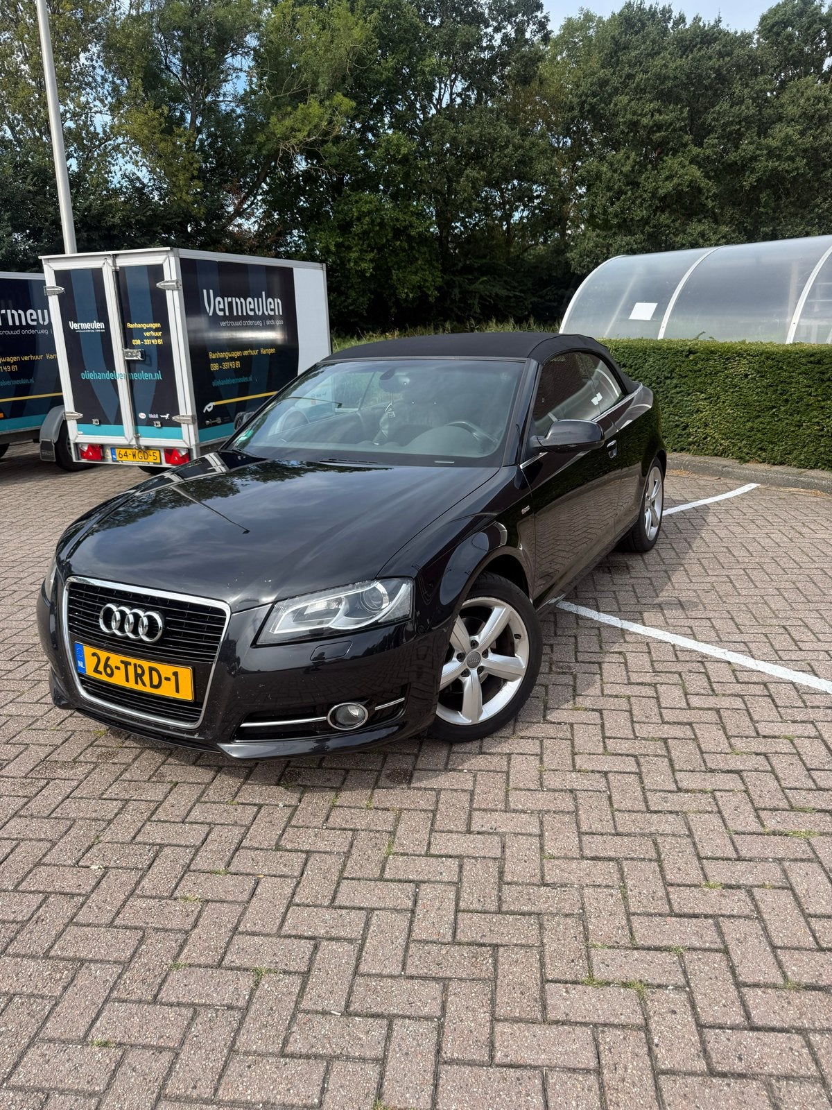 Audi A3 1.8 Tfsi 118KW Cabrio AUT 2012 Zwart, Auto's, Audi, Euro 5, 15 km/l, Stoelverwarming, Zwart