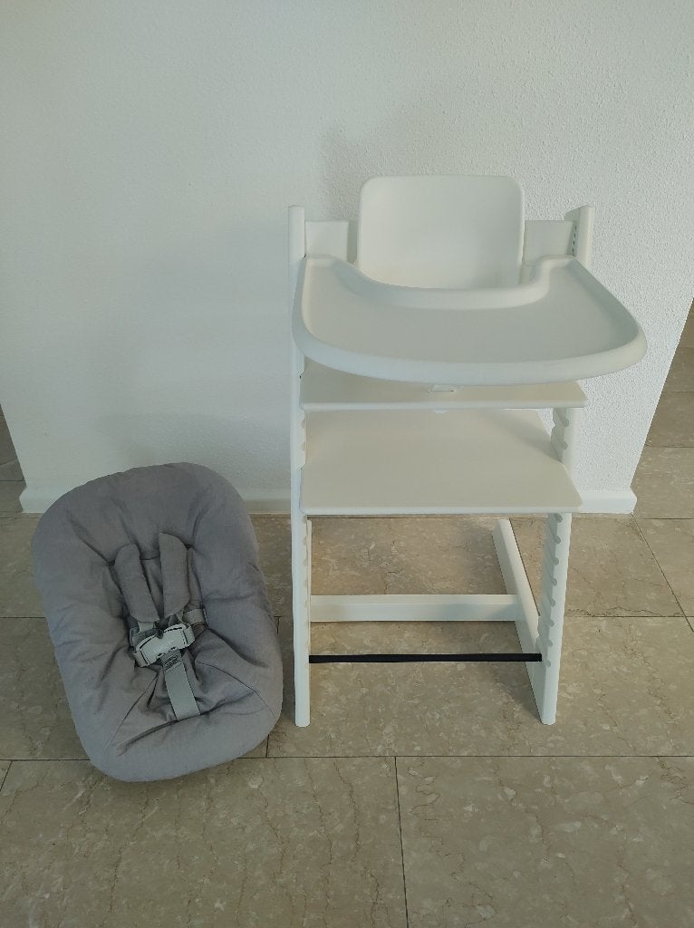 ZGAN Stokke Tripp Trapp zonder beschadigingen + accessoires!, Ophalen, Zo goed als nieuw, Meegroeistoel, Afneembaar eetblad