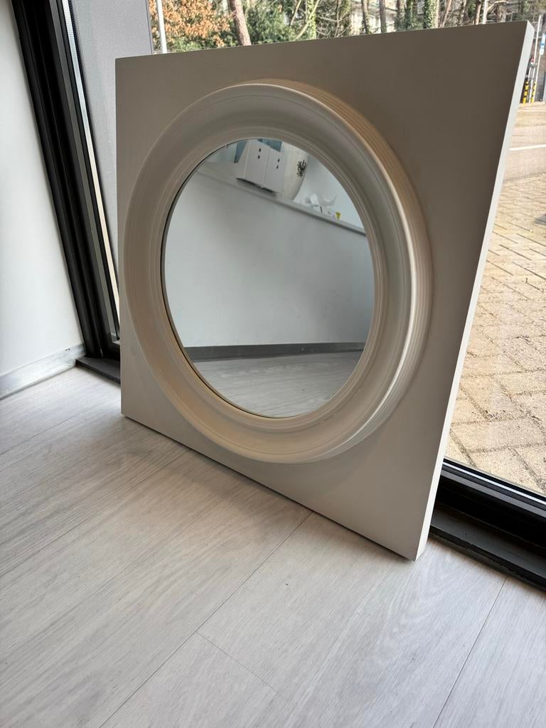 Lifestyle ronde spiegel in Riviera Maison stijl, Huis en Inrichting, Woonaccessoires | Spiegels, Ophalen, Vierkant, Zo goed als nieuw