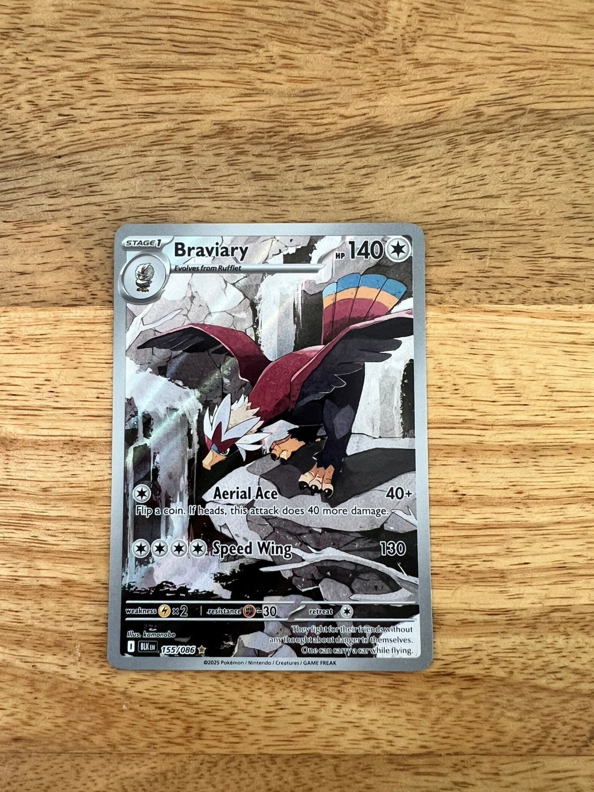 Braviary (BLK 155) Black Bolt, Ophalen of Verzenden, Zo goed als nieuw