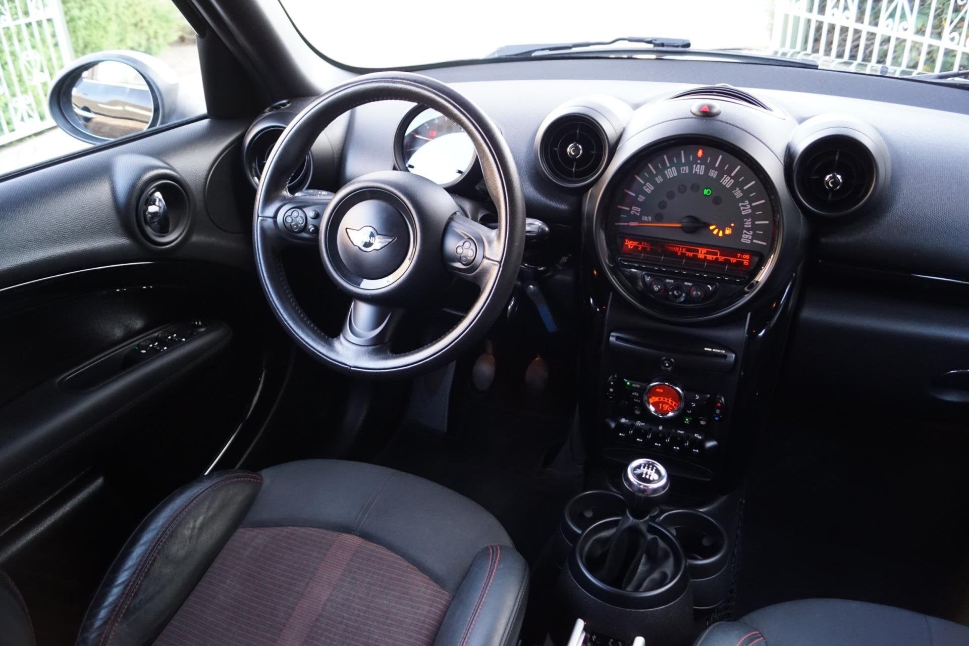 Mini Mini Countryman 1.6 Cooper Chily 123 PK Half Leder Spor, Voorwielaandrijving, Gebruikt, LED verlichting, Leder en Stof