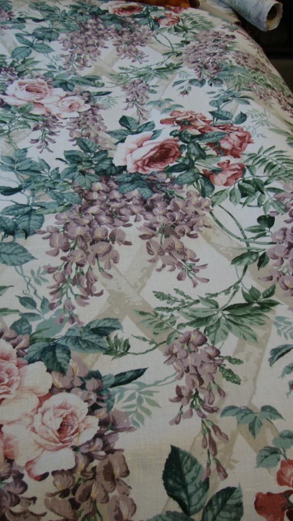 Sanderson Stof, " Cloistered Garden " 6 Meter, Origineel !!, Overige kleuren, 120 cm of meer, Ophalen of Verzenden, Katoen