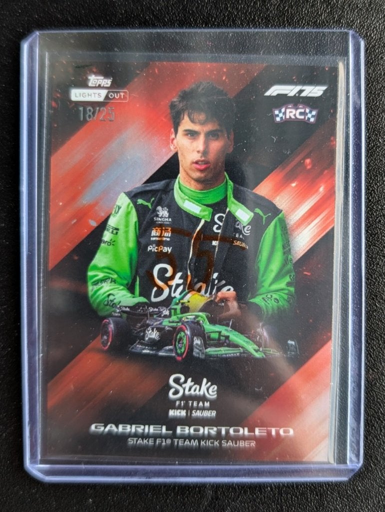 2025 Topps Lights out F1 Gabriel Bortoleto /25, Ophalen of Verzenden, Zo goed als nieuw, Plaatje