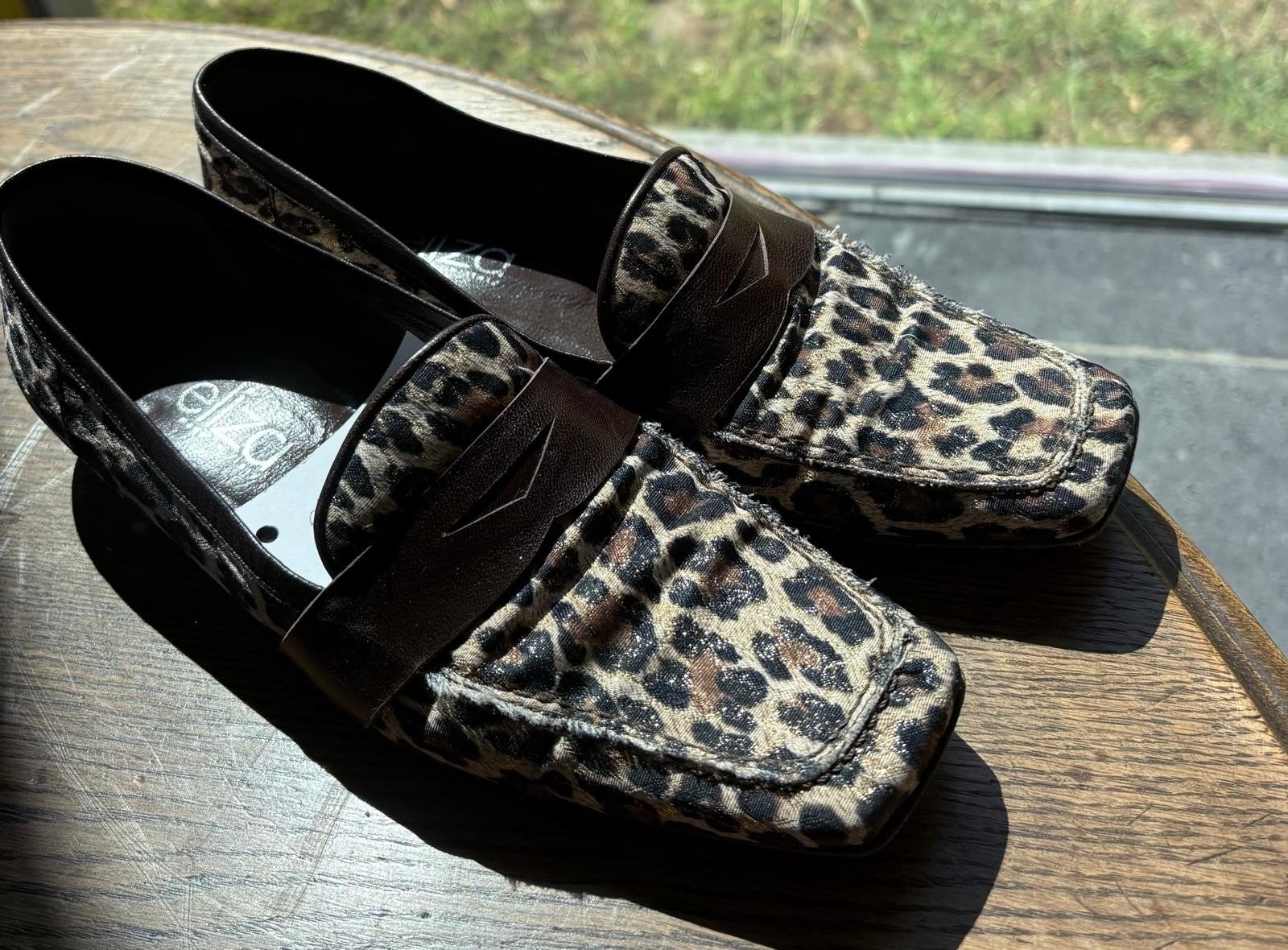 Eliza di Venezia Leopardino Instappers - Maat 38, Kleding | Dames, Bruin, Instappers, Ophalen of Verzenden, Eliza di Venezia