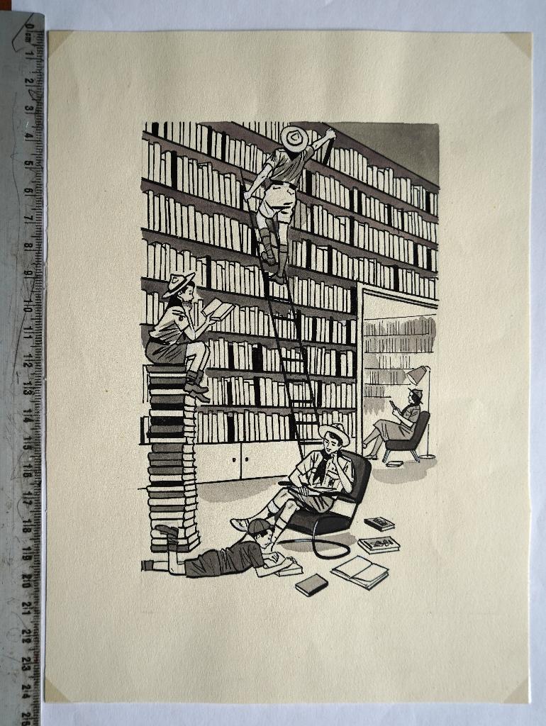 scouting padvinders aquarel Bibliotheek akela welp, Verzamelen, Scouting, Ophalen of Verzenden, Embleem, Speld of Insigne