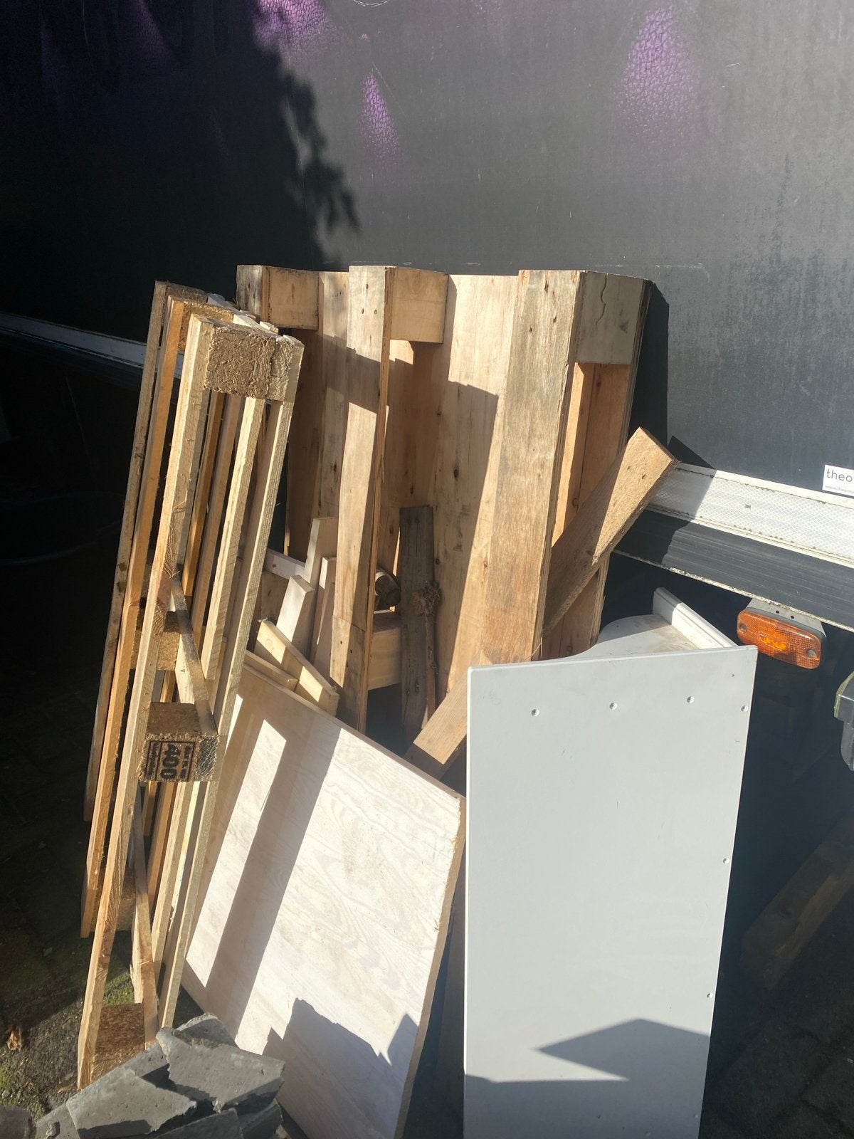 Gratis kachelhout - Pallets en diverse houtresten, Minder dan 3 m³, Ophalen, Overige houtsoorten, Blokken