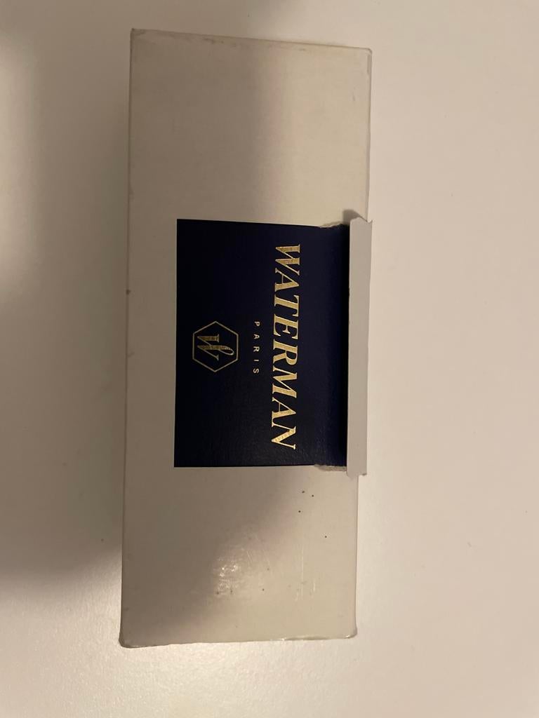 Waterman pen ongebruikt met inscriptie "Bis vincit qui se vi, Verzamelen, Balpen, Nieuw, Met doosje, Ophalen of Verzenden