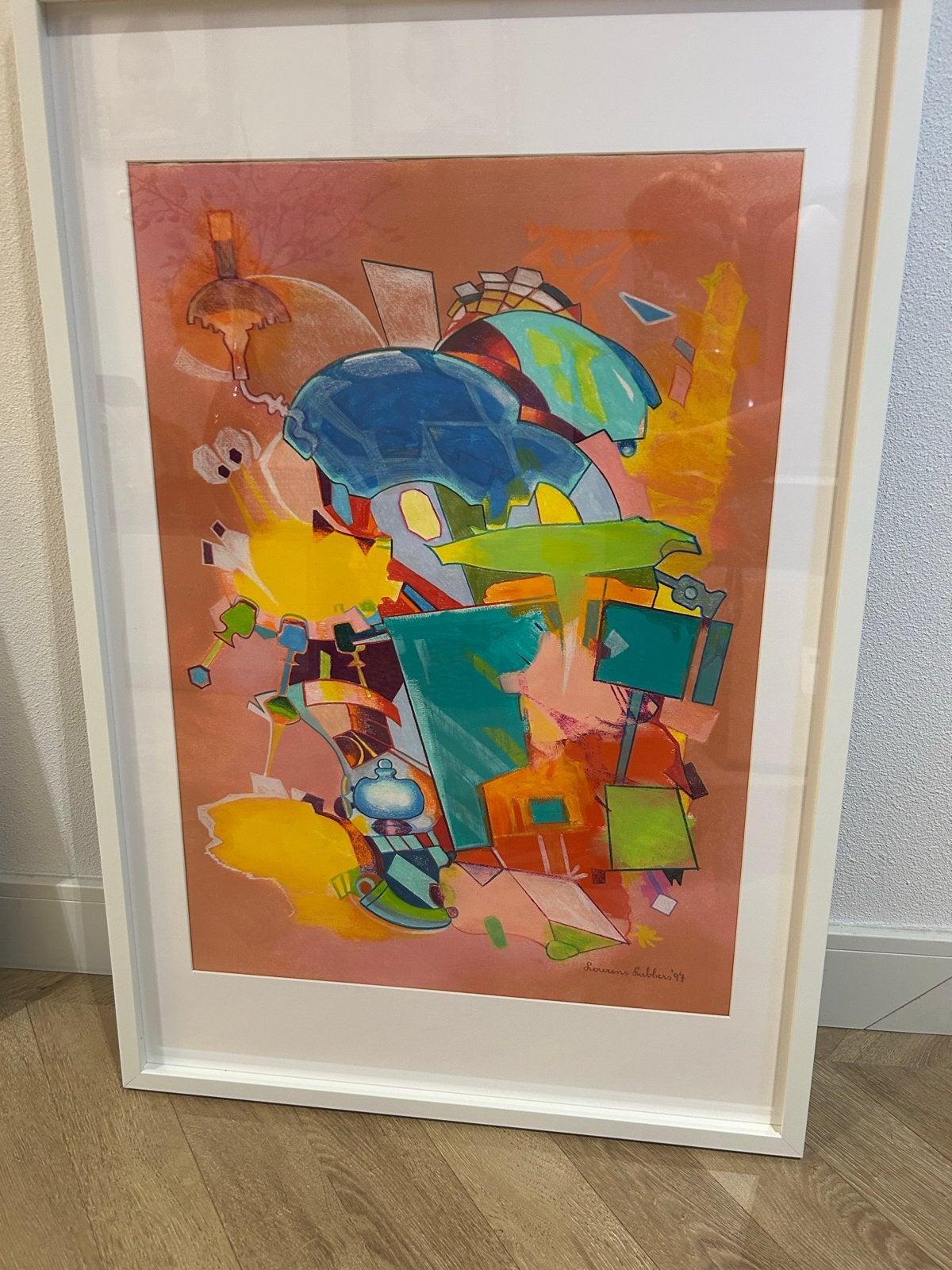 Abstract Kunstwerk Lourens Lubbers '97, Ophalen