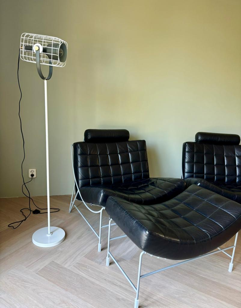 Housecraft Living (Loods 5) vloerlamp, model Cage, Huis en Inrichting, Lampen | Vloerlampen, Ophalen, Zo goed als nieuw, Metaal