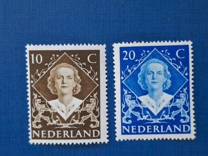Postzegel NL 1948 PF Inhuldiging Juliana 08-08, Ophalen of Verzenden, Na 1940, Postfris