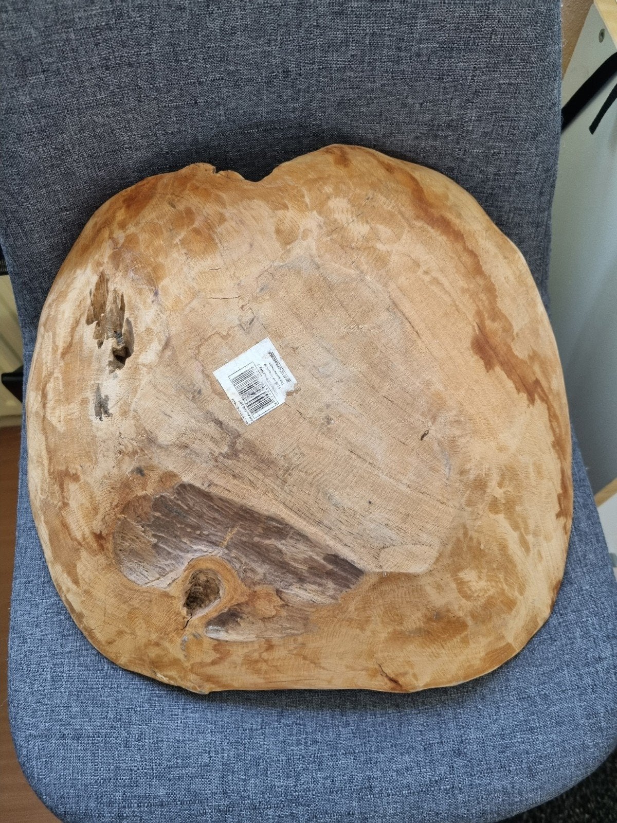 Grote houten fruitschaal ( bieden ), Ophalen, Rond, Hout