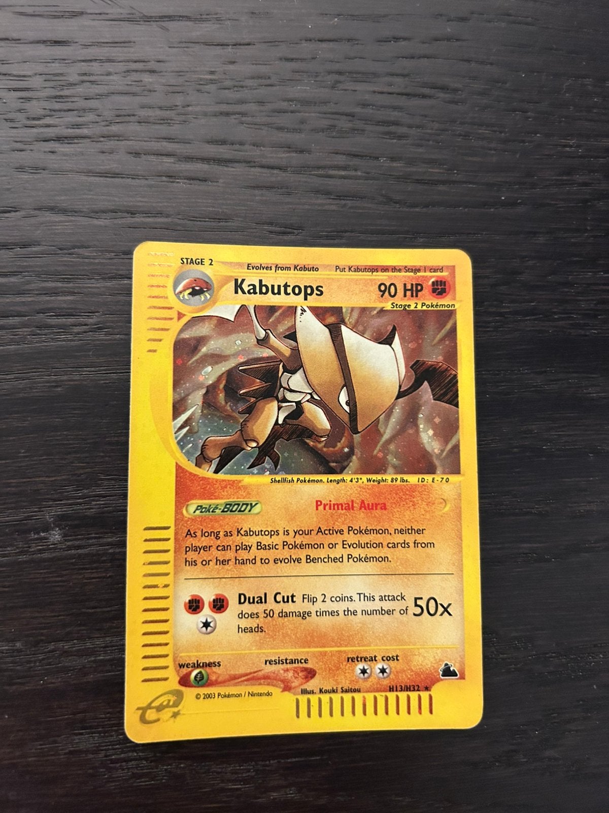 Kabutops H13 holo, Ophalen of Verzenden, Nieuw, Losse kaart, Foil