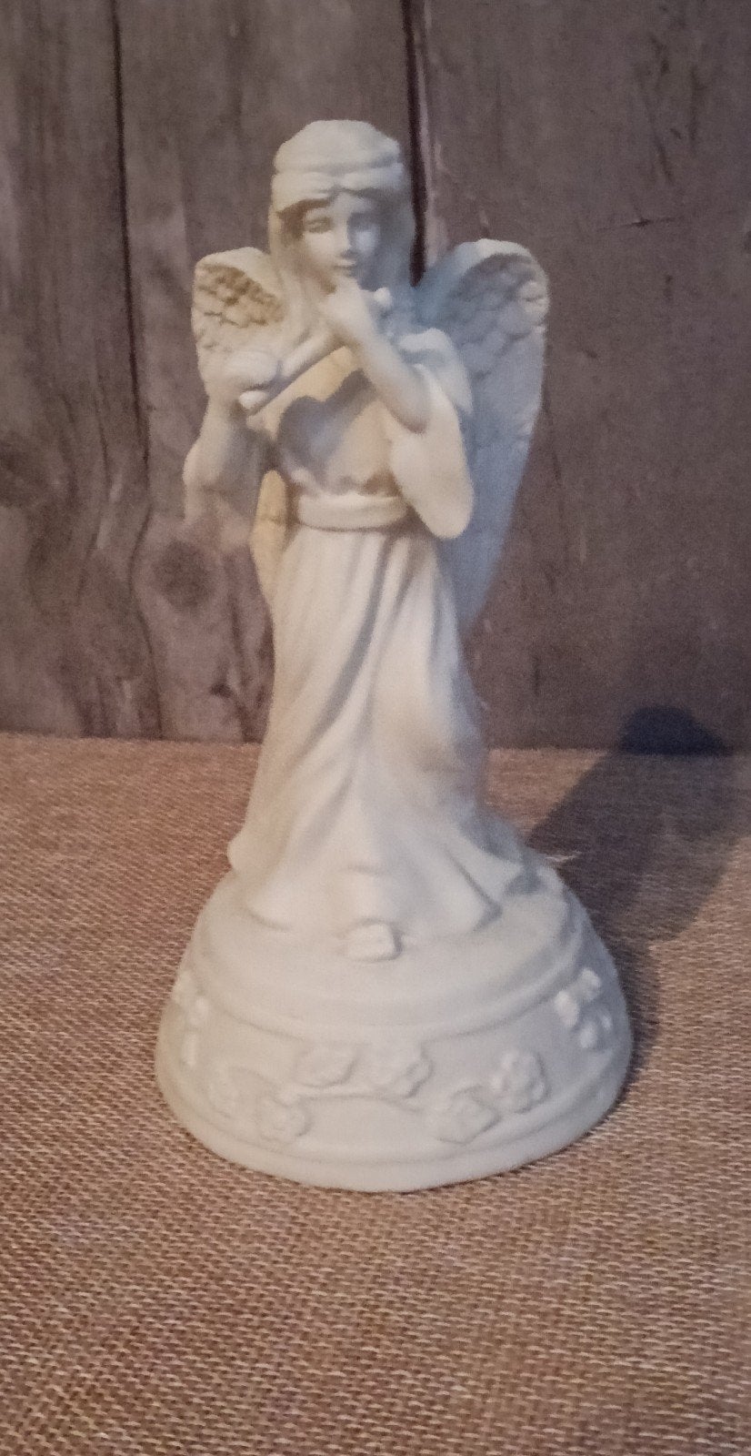 Brocante Engel Beeldje - 17 cm hoog, Ophalen of Verzenden