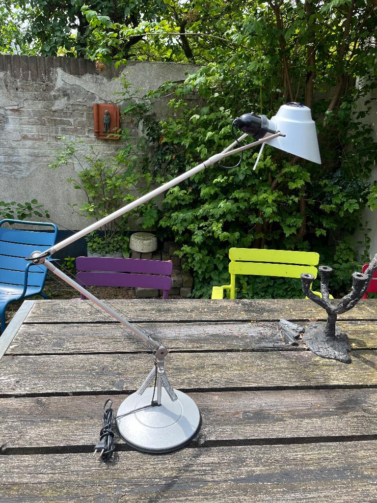 Lumina Tangram bureaulamp industrieel Italiaans, Ophalen, Gebruikt, Industrieel Vintage Modern Italiaans, Metaal