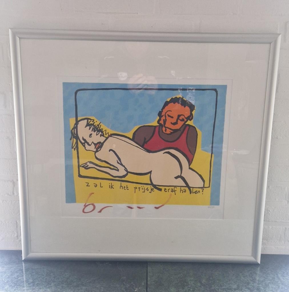 Herman Brood titel Prijsje, Antiek en Kunst, Kunst | Litho's en Zeefdrukken, Ophalen