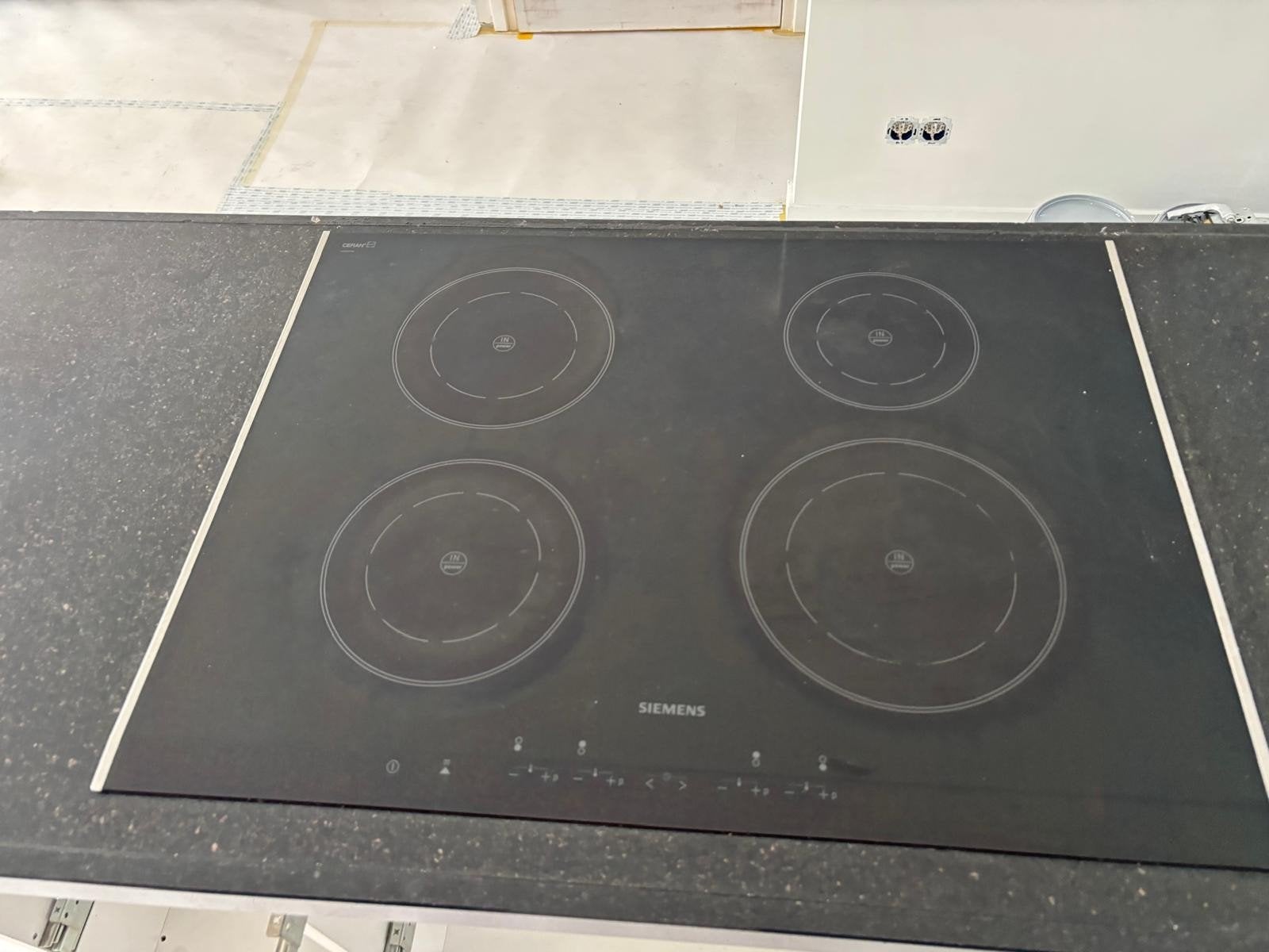 Siemens inductieplaat 51,5 x 70, Ophalen, Gebruikt, 4 kookzones, Inbouw