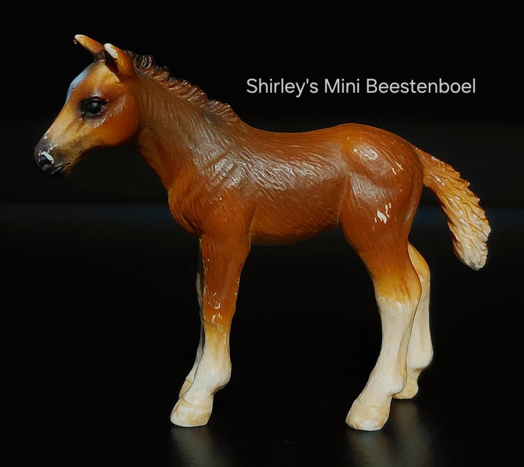 schleich holstein veulen, Ophalen of Verzenden, Gebruikt, Paard, Beeldje of Figuurtje