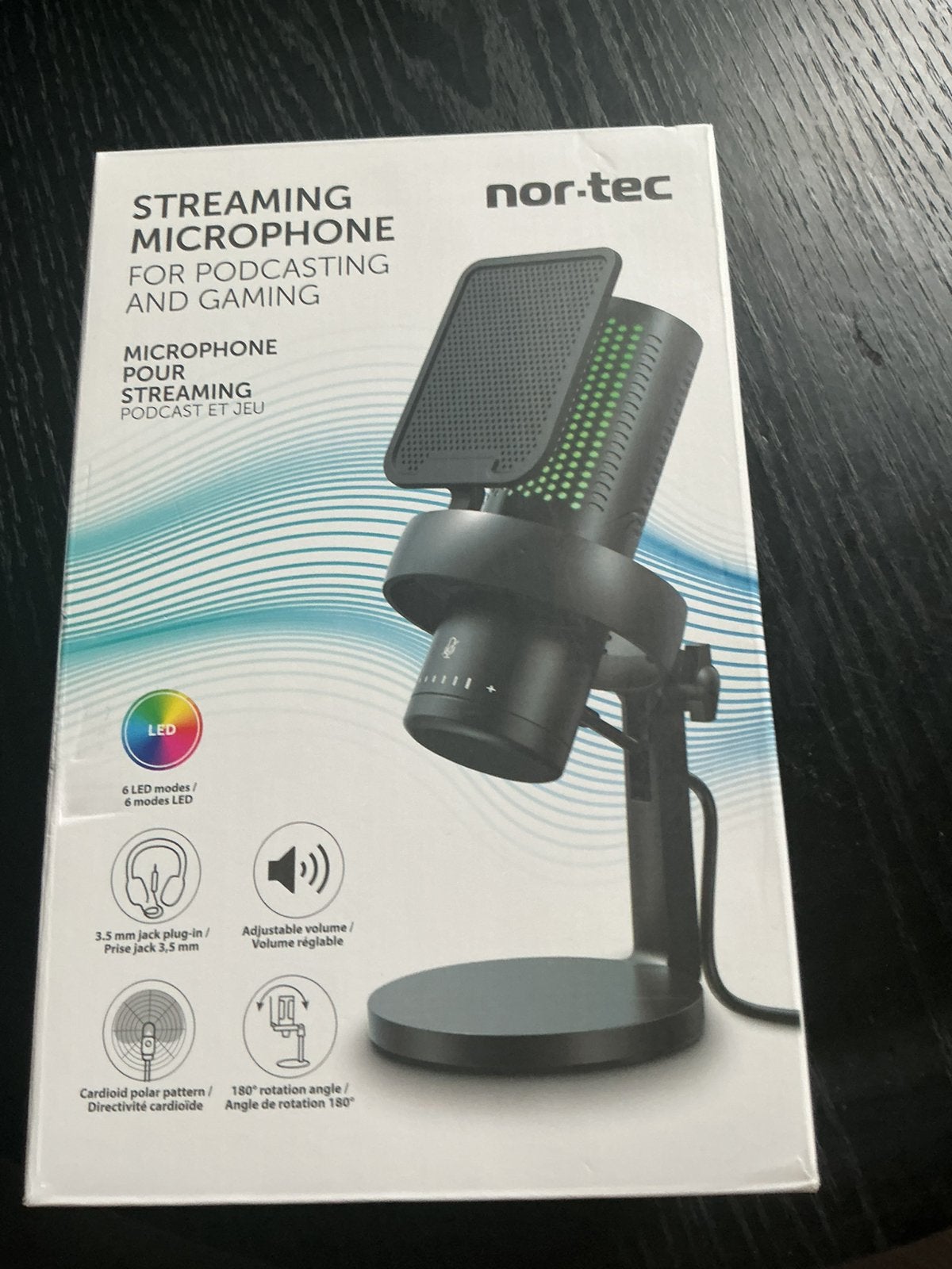 Nor-Tec Streaming Microfoon voor Podcasting en Gaming, Ophalen, Nieuw, Studiomicrofoon