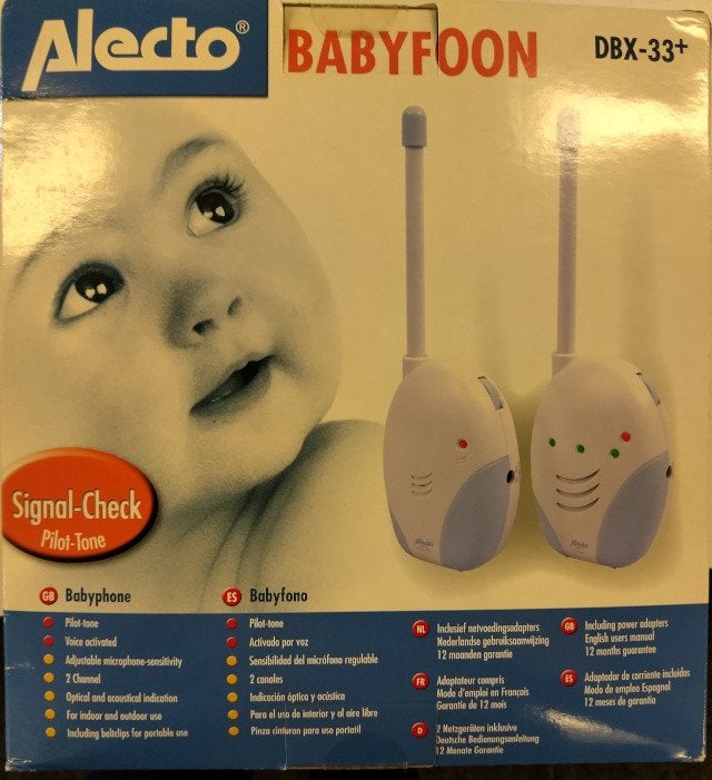Alecto dbx33+ draadloze babyfoon, Kinderen en Baby's, Babyfoons, Ophalen of Verzenden, Nieuw, 250 meter of meer