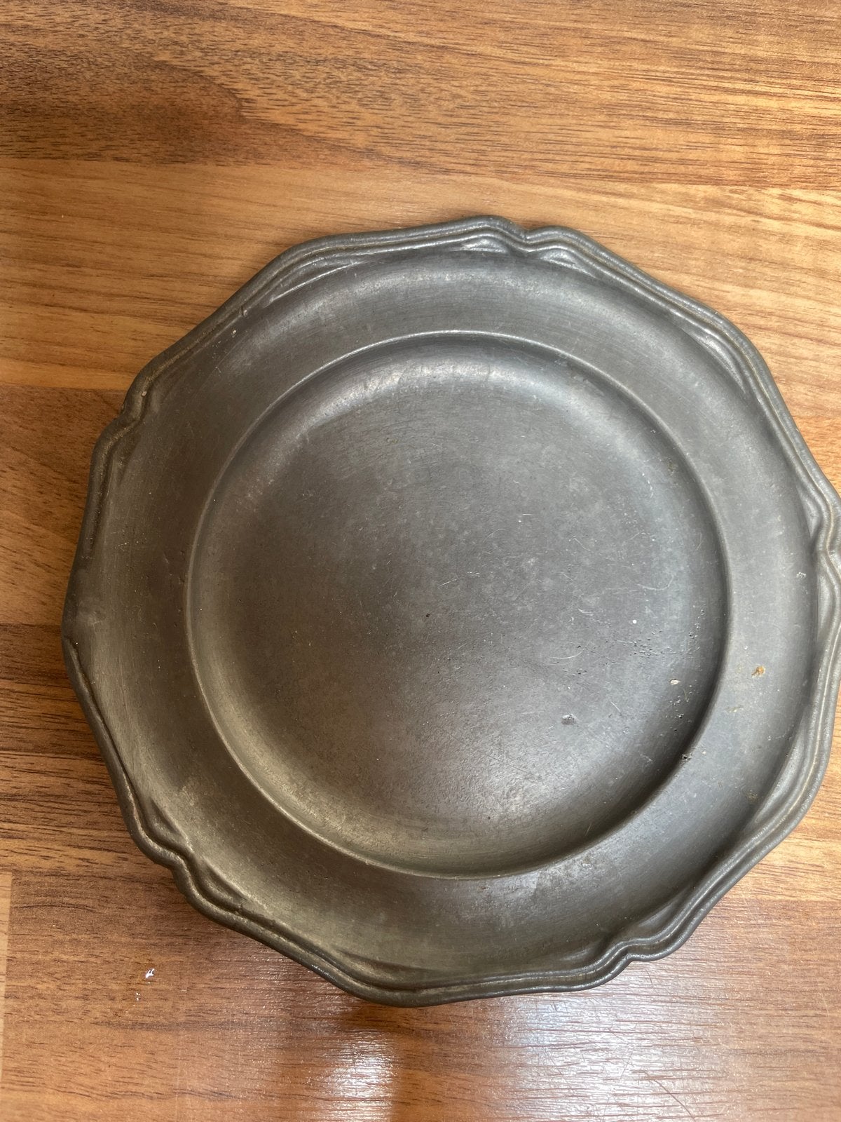 Vintage Tinnen Schaaltje met Golvende Rand, Ophalen