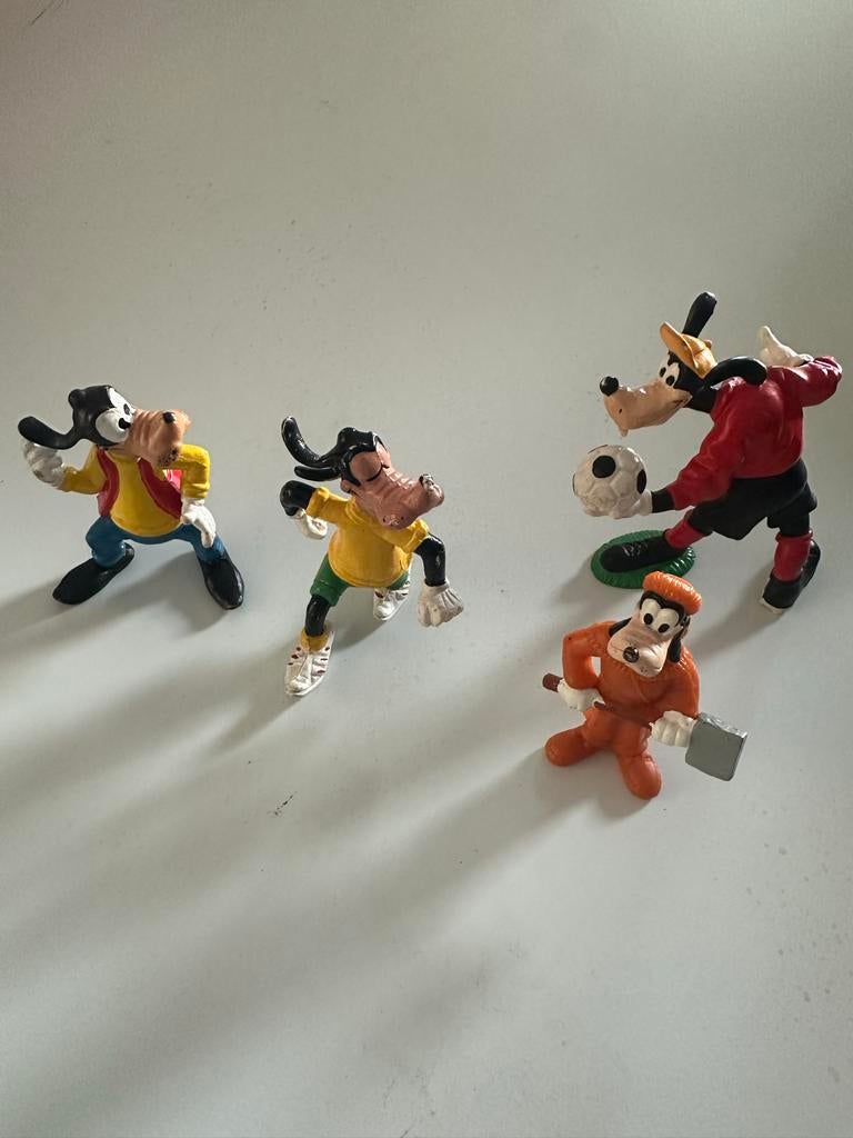 Set van 4 Goofy beeldjes - Disney figuren, Verzenden, Gebruikt