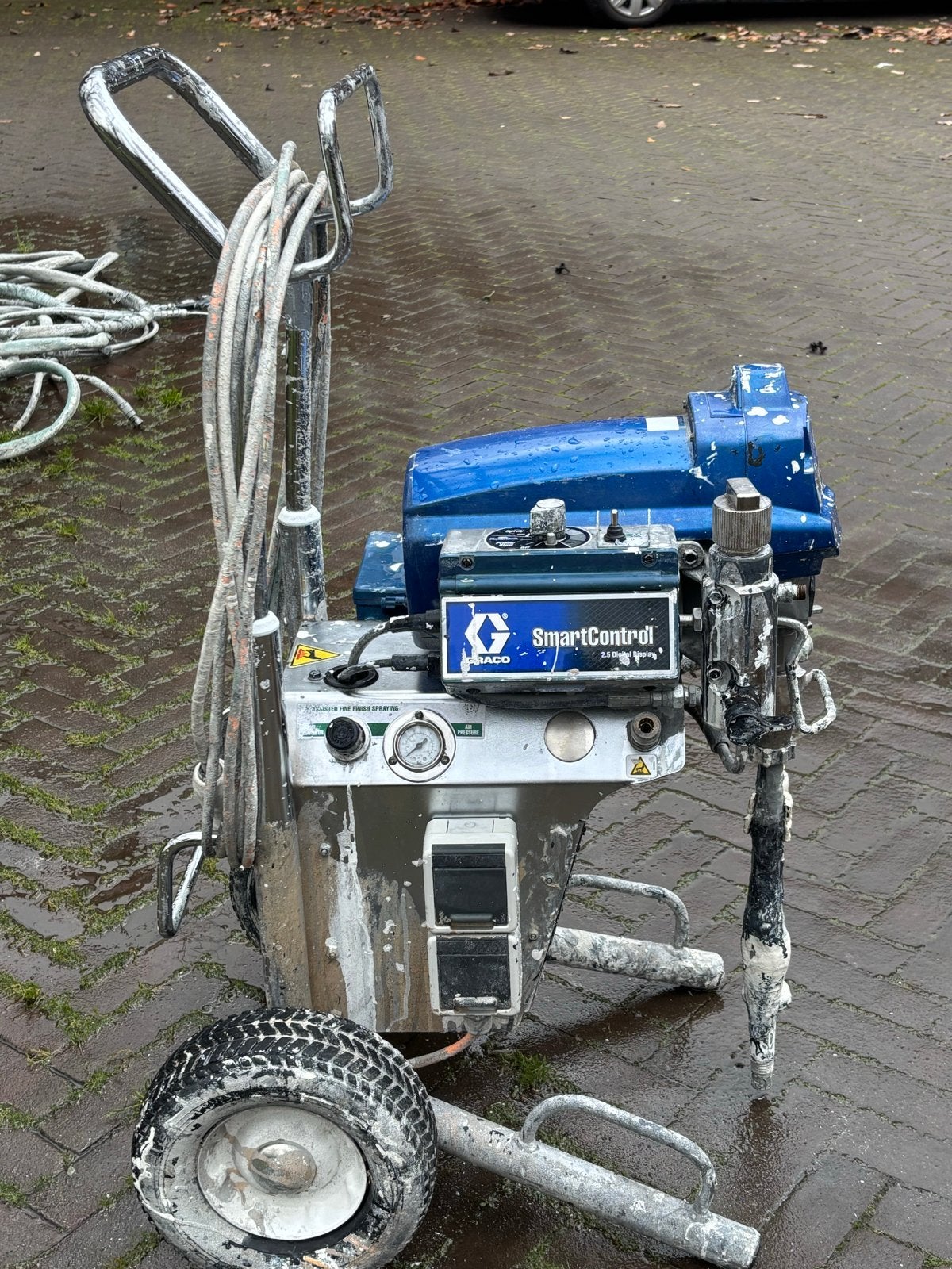 Graco FinishPro II 595 Air-Assisted Verfspuit, Ophalen, Gebruikt, Blauw, Verf