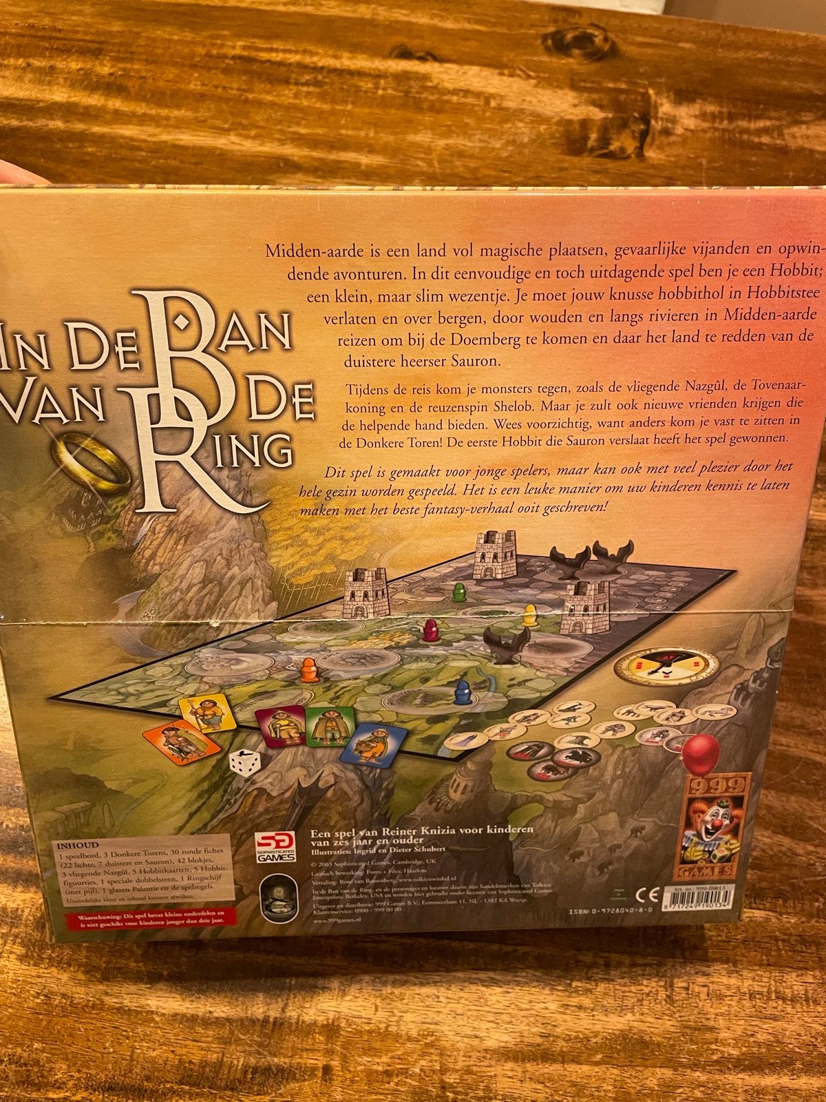 In de Ban van de Ring - Nieuw Gezinsspel vanaf 6 jaar, Drie of vier spelers, Ophalen, Nieuw