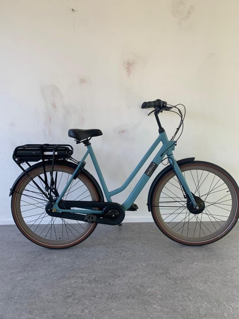 Gazelle Esprit Elektrische Damesfiets 54 cm Voorwielmotor!, Zo goed als nieuw, Gazelle, Trommelrem, 56 cm of meer