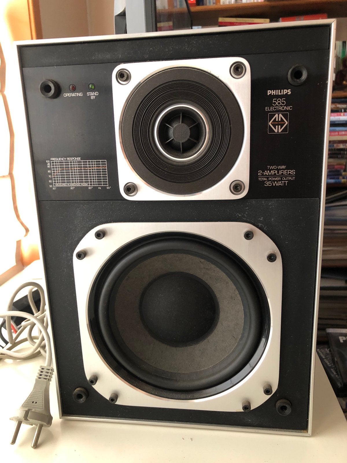 Philips MFB 585 setje, revisie nodig, Stereo speakers, Philips, Gebruikt, Ophalen of Verzenden