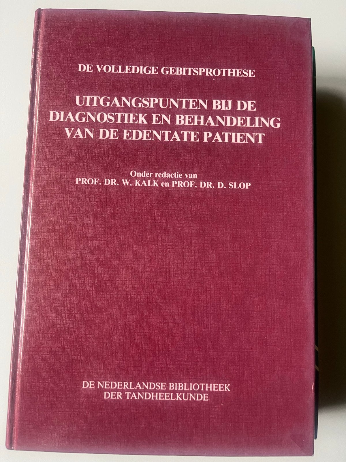 De Volledige Gebitsprothese - Tandheelkunde Boek, Ophalen of Verzenden, Beta, Gelezen, WO