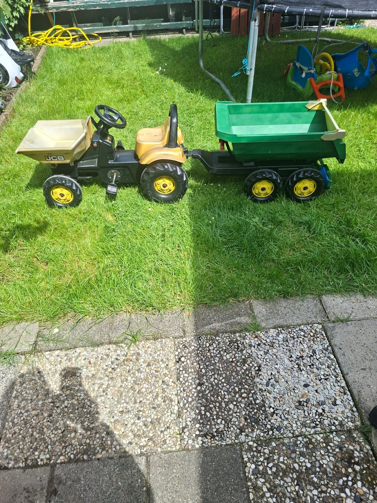 JCB Traptractor met kiepbakken, Ophalen, Gebruikt