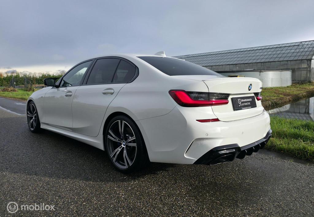 BMW 3-serie M340i xDrive / H/K Audio / Navi / Sfeer / Carpl., Auto's, BMW, Automaat, Gebruikt, Zwart, Wit