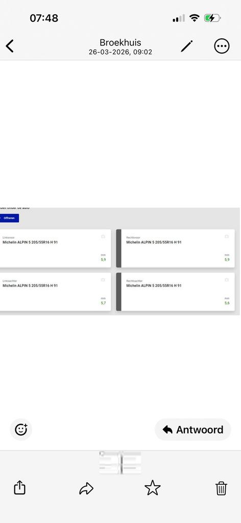4 x winterband Ford Focus Station, Ophalen of Verzenden, Zo goed als nieuw