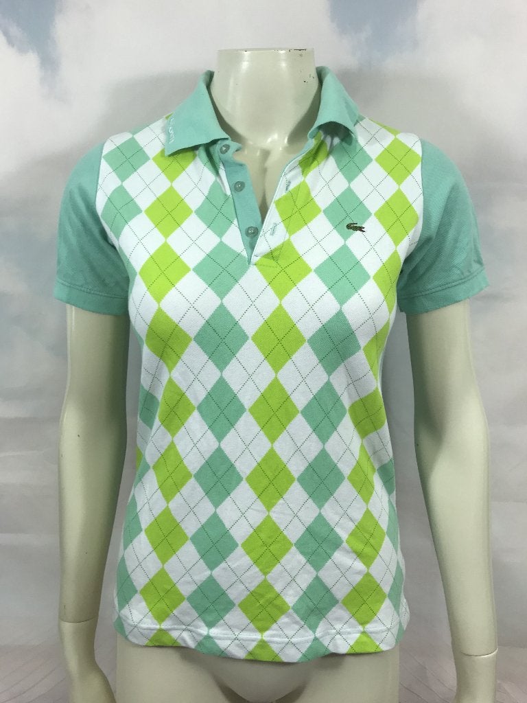 Lacoste sport mint groene polo wiebertjes maat XL (3C7), Tweedehands verkoop, Tweedehands verkoop, Maat 46/48 (XL) of groter, Ophalen of Verzenden
