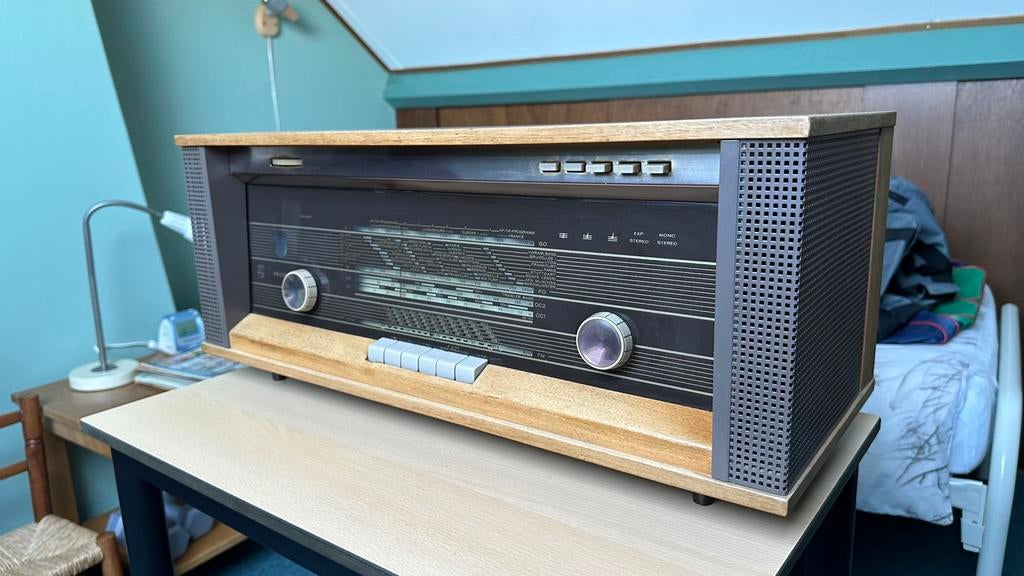 Vintage Philips buizenradio jaren 60 – werkend – mooie staat, Antiek en Kunst, Ophalen