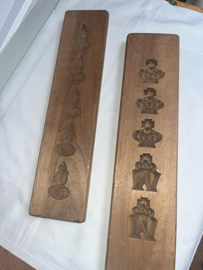 Speculaas-plankjes (Wilhelmina/ Kroon), Ophalen of Verzenden