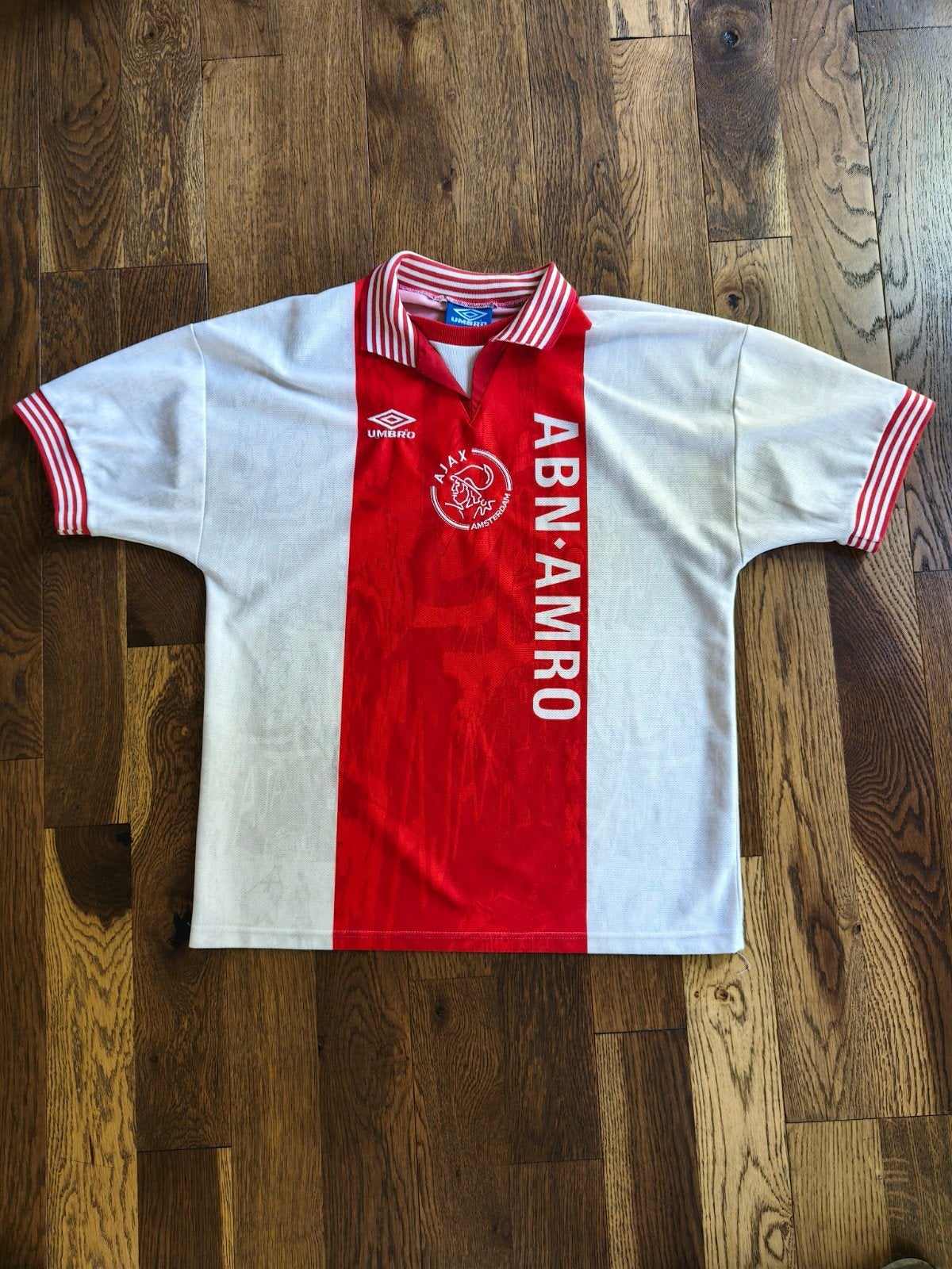 Vintage Ajax Amsterdam Home Shirt 1996/1997 - Umbro - Size L, Maat L, Ophalen of Verzenden, Zo goed als nieuw, Shirt
