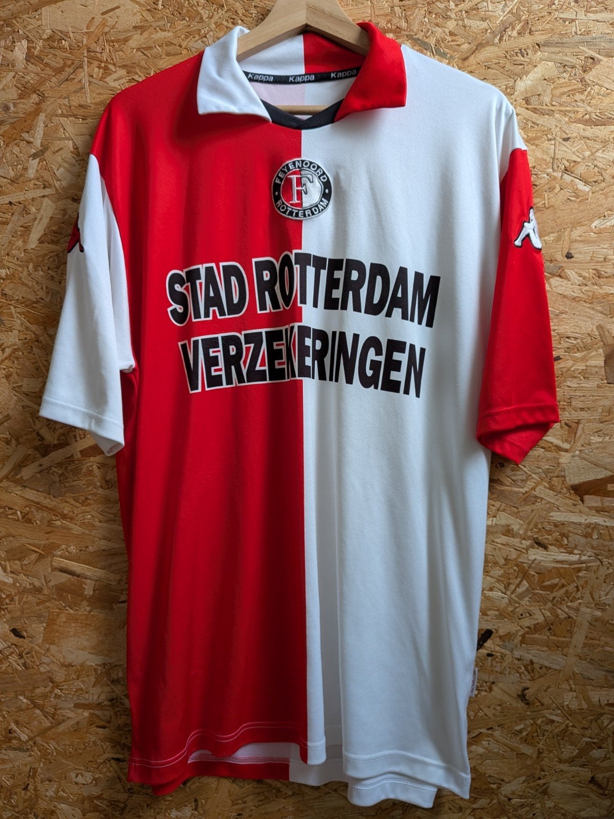 Feyenoord Rotterdam Kappa 2001/2002 UEFA cup winst maat XL, Maat XL, Ophalen of Verzenden, Gebruikt, Shirt