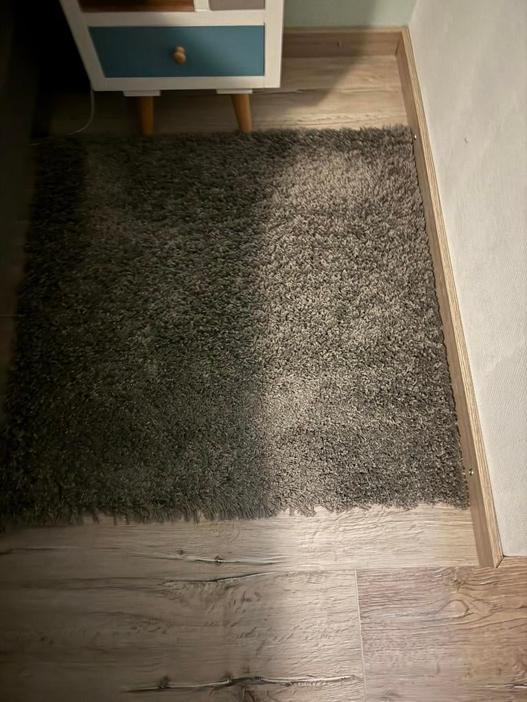 2 vloerkleden grijs 80x80, Ophalen of Verzenden, Zo goed als nieuw, Minder dan 10 m², Grijs
