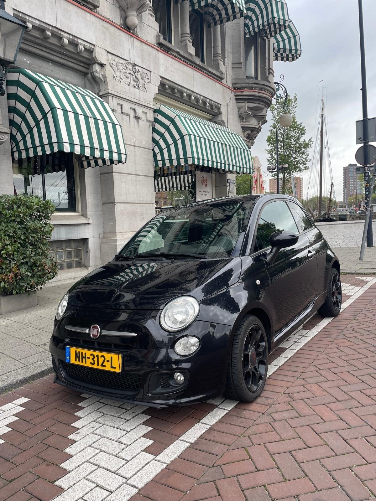 Fiat 500 0.9 TwinAir Sport – 2014 – Zwart – Apple CarPlay, Auto's, Voorwielaandrijving, Leder en Stof, Handgeschakeld, Particulier