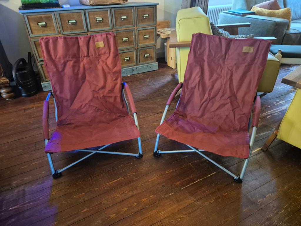 2x REDWOOD Campingstoelen - Opvouwbaar & Comfortabel, Ophalen