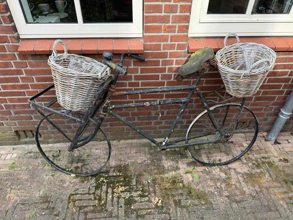 Antieke decoratieve fiets, 51 tot 55 cm, Ophalen, Terugtraprem, Jaren '20 of ouder