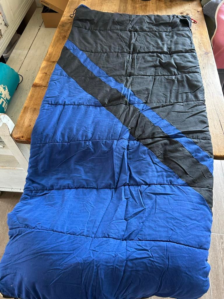 Vrijbuiter Outdoor Kids Slaapzak 150x70 - Blauw/Zwart, Ophalen of Verzenden, Zo goed als nieuw